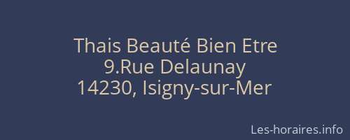 Thais Beauté Bien Etre