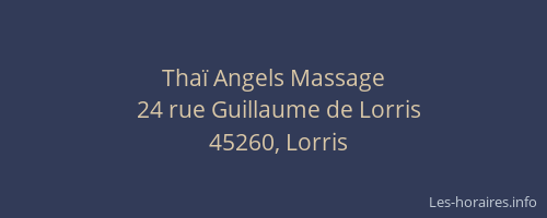 Tha&iuml; Angels Massage
