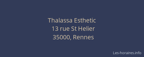 Thalassa Esthetic