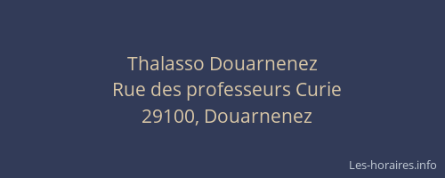 Thalasso Douarnenez