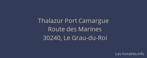 Thalazur Port Camargue