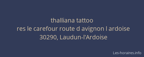 thalliana tattoo