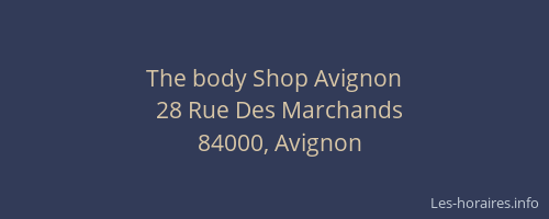 The body Shop Avignon