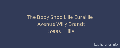 The Body Shop Lille Euralille