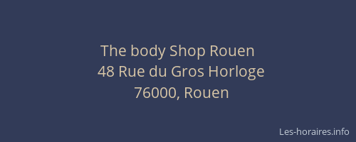 The body Shop Rouen