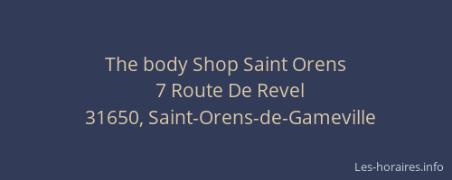 The body Shop Saint Orens
