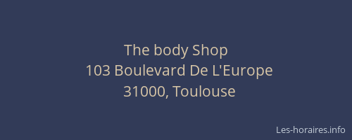 The body Shop
