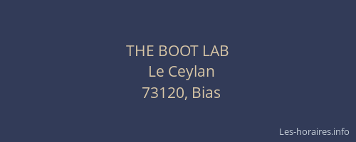 THE BOOT LAB