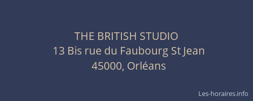 THE BRITISH STUDIO
