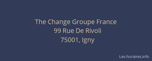 The Change Groupe France