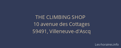 THE CLIMBING SHOP