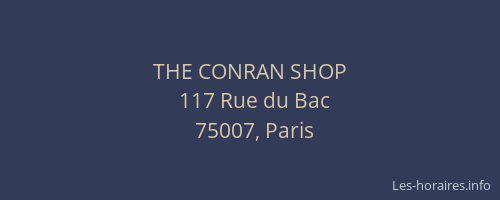 THE CONRAN SHOP