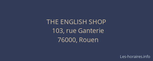 THE ENGLISH SHOP