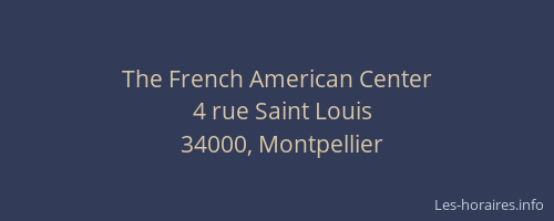 The French American Center