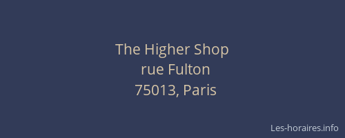 The Higher Shop