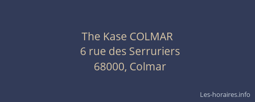 The Kase COLMAR