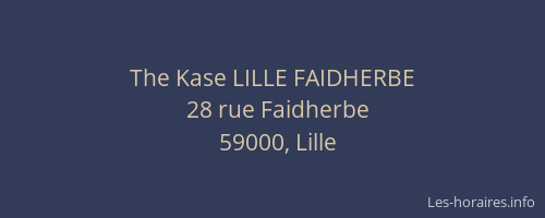 The Kase LILLE FAIDHERBE