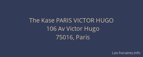 The Kase PARIS VICTOR HUGO