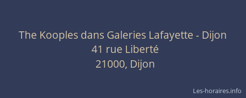 The Kooples dans Galeries Lafayette - Dijon