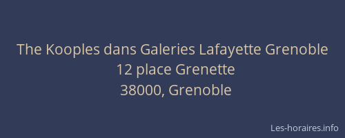 The Kooples dans Galeries Lafayette Grenoble