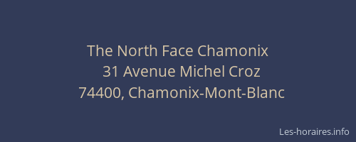 The North Face Chamonix