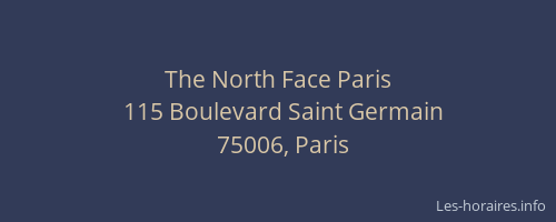 The North Face Paris