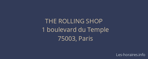 THE ROLLING SHOP
