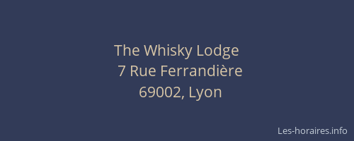 The Whisky Lodge