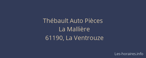 Th&eacute;bault Auto Pi&egrave;ces