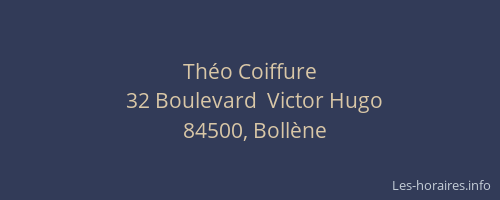 Th&eacute;o Coiffure