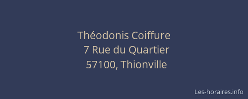 Théodonis Coiffure