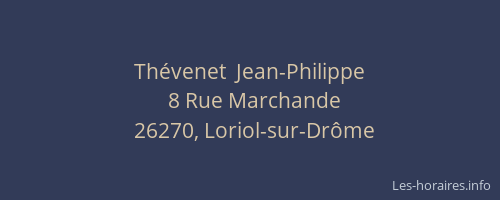 Th&eacute;venet  Jean-Philippe