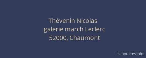 Thévenin Nicolas