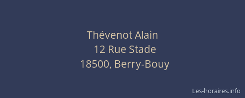 Th&eacute;venot Alain