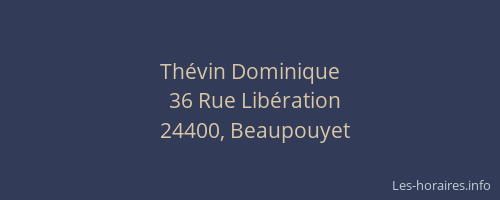 Thévin Dominique