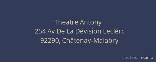 Theatre Antony