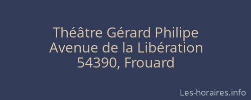 Théâtre Gérard Philipe