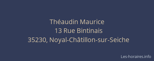 Théaudin Maurice