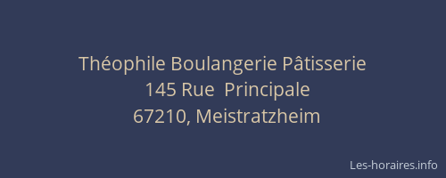 Théophile Boulangerie Pâtisserie