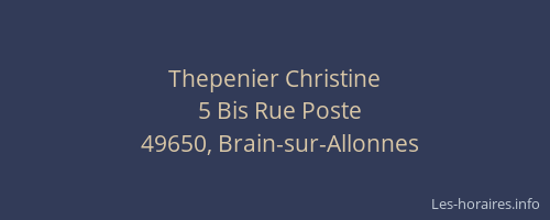Thepenier Christine