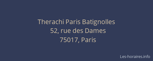 Therachi Paris Batignolles