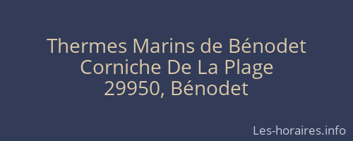 Thermes Marins de Bénodet
