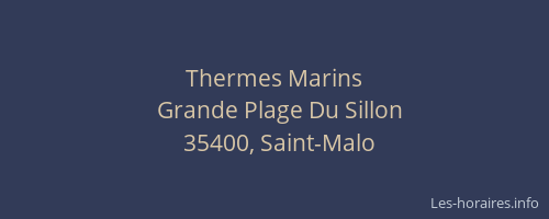 Thermes Marins