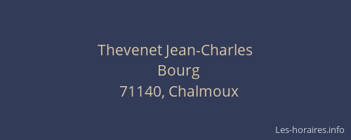 Thevenet Jean-Charles