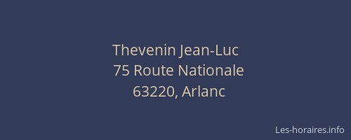 Thevenin Jean-Luc