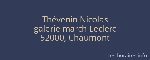 Thévenin Nicolas