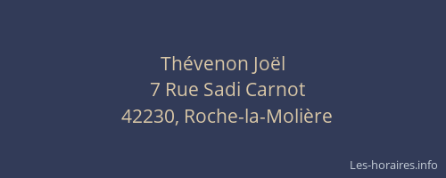 Thévenon Joël