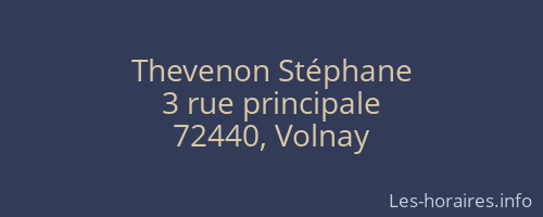 Thevenon Stéphane