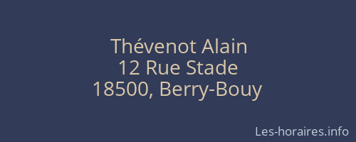 Thévenot Alain