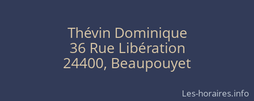Thévin Dominique